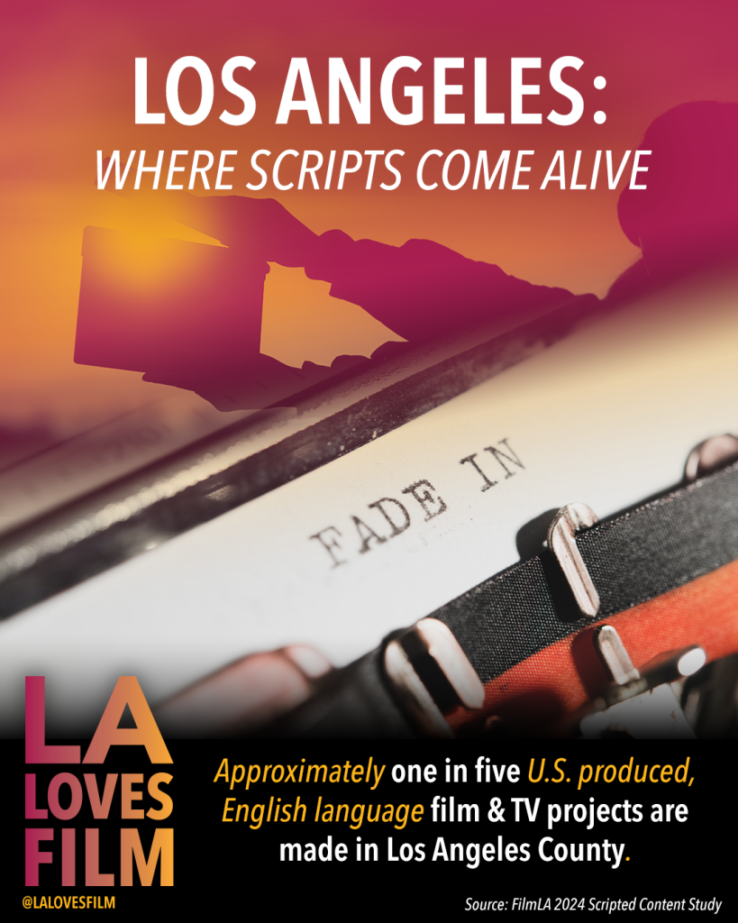 Film Fact: LA has most scripted content filmed here